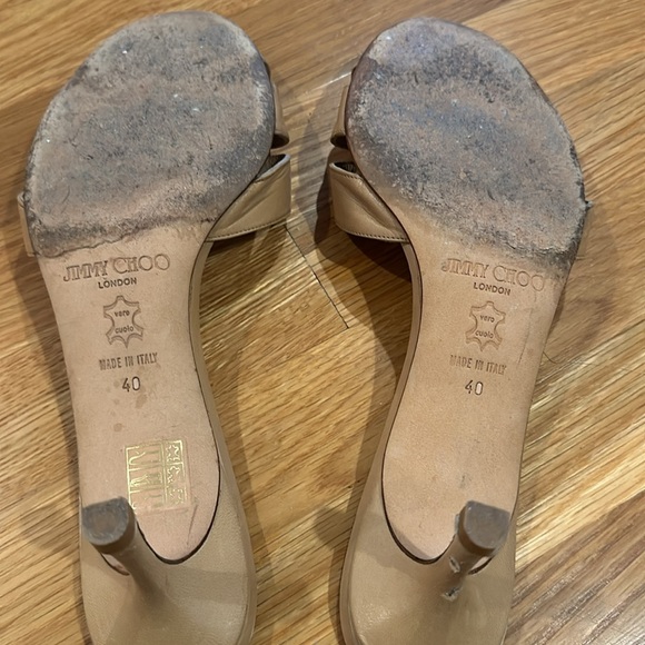 Jimmy Choo tan VTG kitten heel - Picture 4 of 9